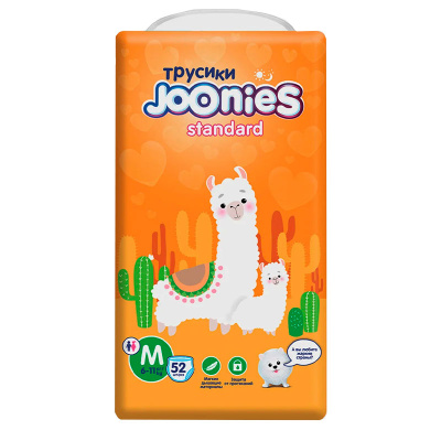 Трусики -Подгузники Standard М 6-11 кг 52штук Joonies 85681 1